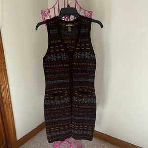 Ralph Lauren Rugby Brown Patterned Cardigan dress